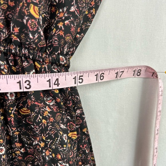 Knox Rose Maxi Dress Womens Large Tiered Floral Crochet High Low Boho - Picture 11 of 15